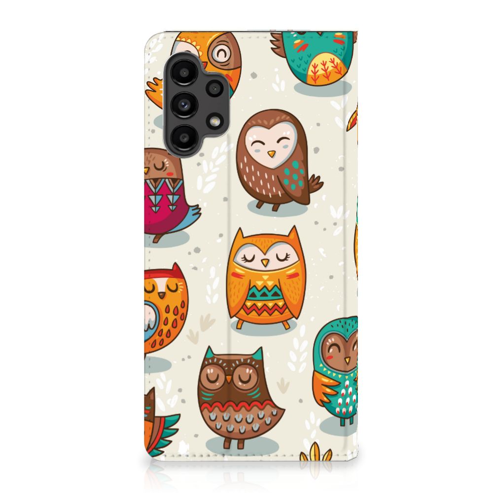 Samsung Galaxy A13 (4G) Hoesje maken Vrolijke Uilen - B2C Telecom