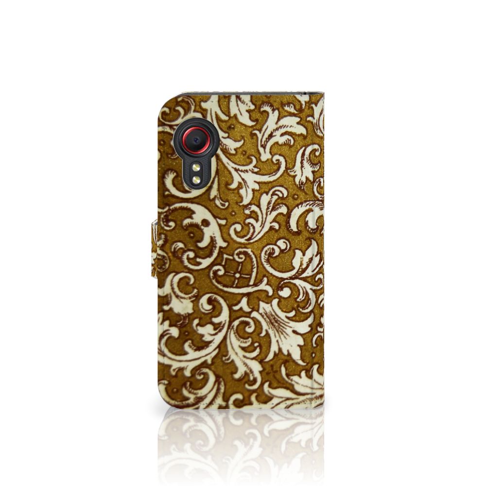 Wallet Case Samsung Galaxy Xcover 5 Barok Goud