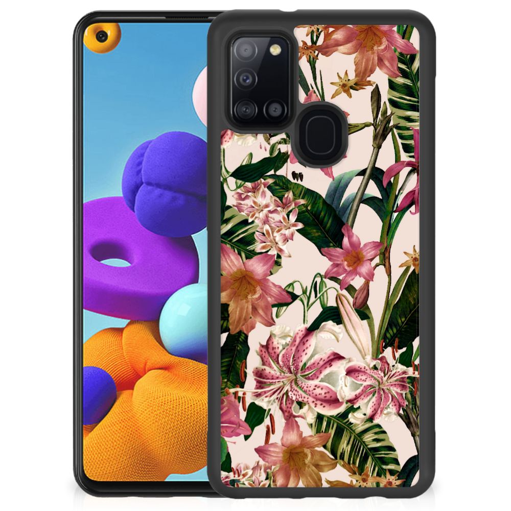 Samsung Galaxy A21s Skin Case Flowers