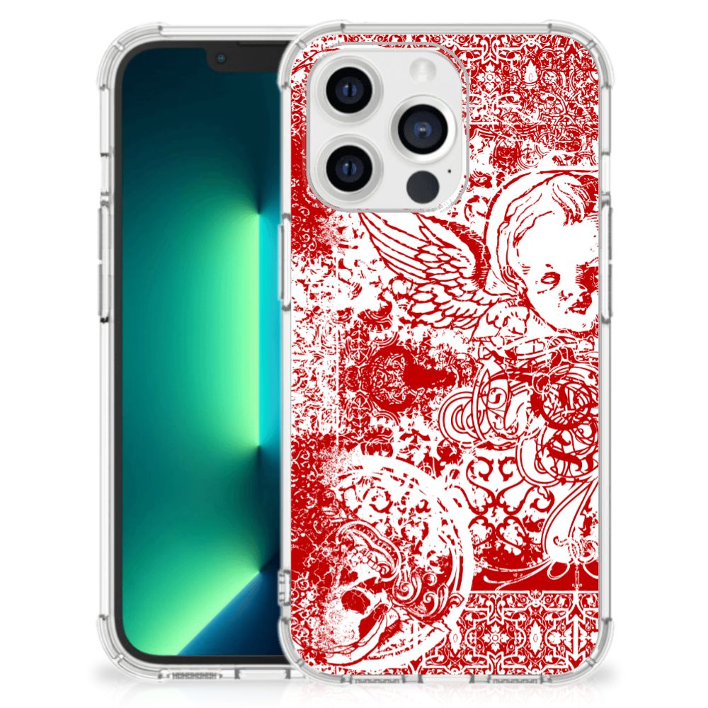 Extreme Case iPhone 13 Pro Max Angel Skull Rood - B2C Telecom