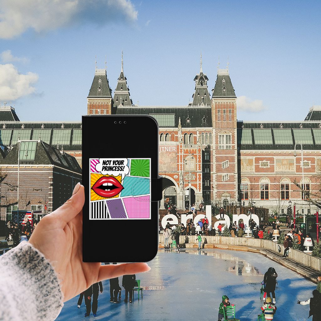 iPhone 13 Pro Max Wallet Case met Pasjes Popart Princess
