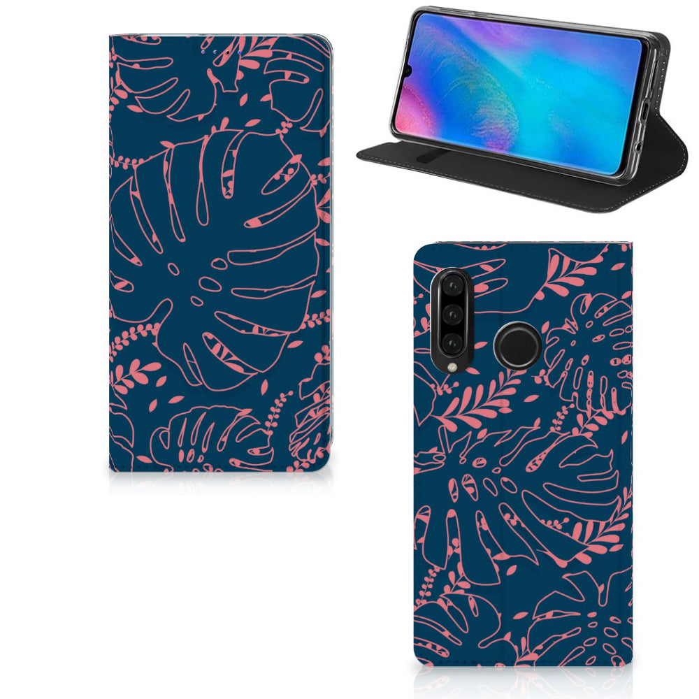 Huawei P30 Lite New Edition Smart Cover Palm Leaves