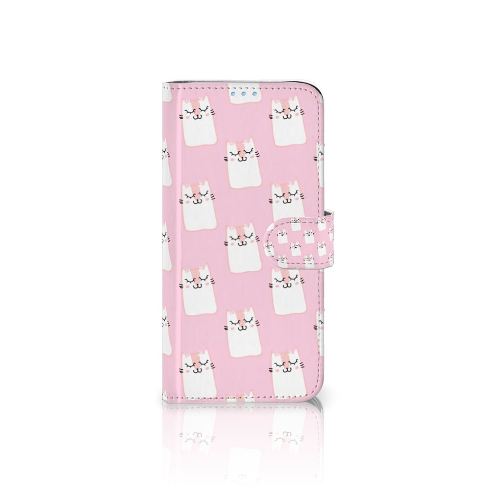 Huawei P40 Lite Telefoonhoesje met Pasjes Sleeping Cats
