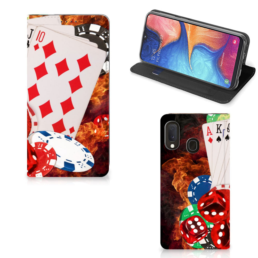 Samsung Galaxy A20e Hippe Standcase Casino