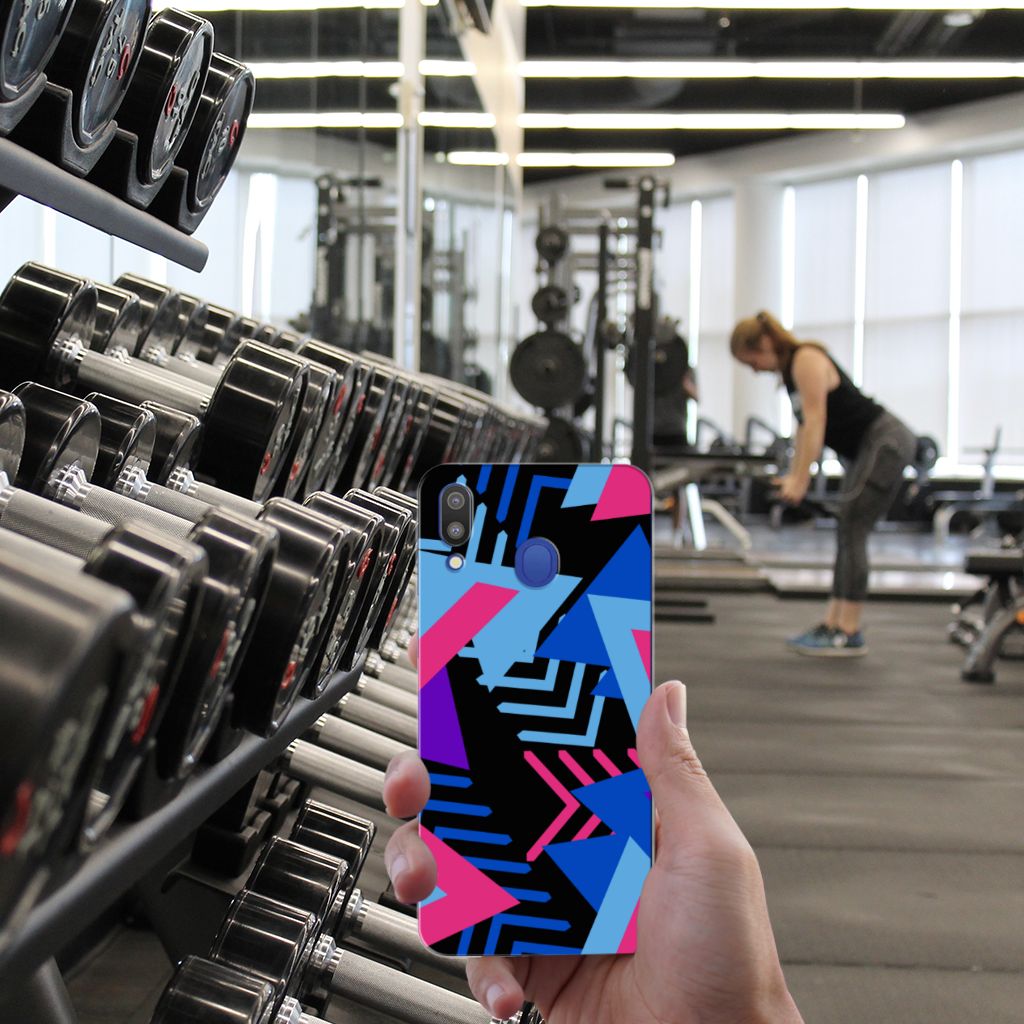 Samsung Galaxy M20 (Power) TPU Hoesje Funky Triangle
