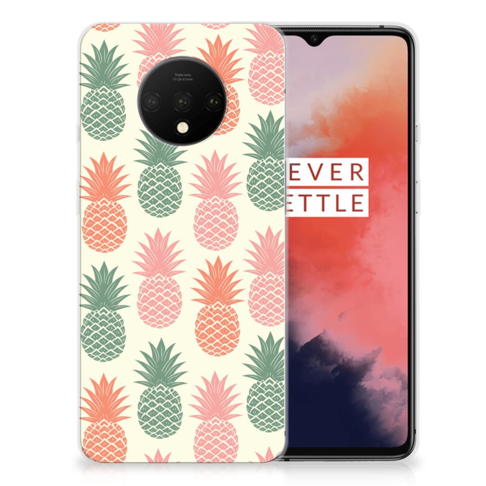 OnePlus 7T Siliconen Case Ananas