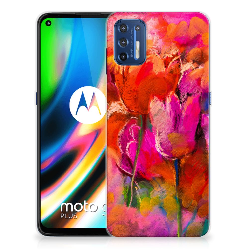 Hoesje maken Motorola Moto G9 Plus Tulips