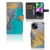 iPhone 15 Bookcase Marble Blue Gold met een mooi marmerdesign in blauw en goud.