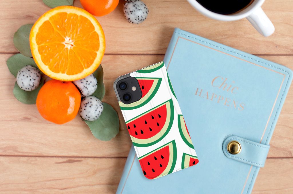 iPhone 12 Mini Flip Style Cover Watermelons - B2C Telecom
