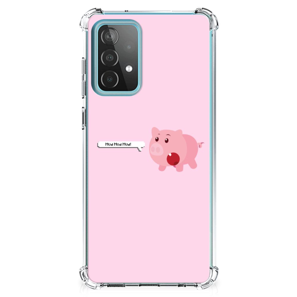 Samsung Galaxy A52 4G/5G Stevig Bumper Hoesje Pig Mud