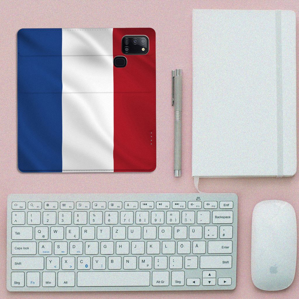 Samsung Galaxy A21s Standcase Nederlandse Vlag - B2C Telecom