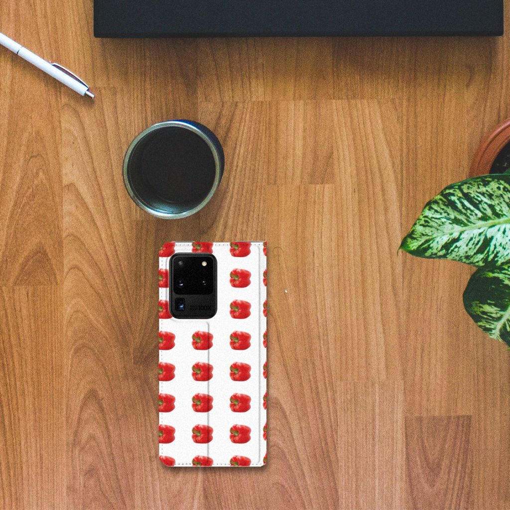 Samsung Galaxy S20 Ultra Flip Style Cover Paprika Red