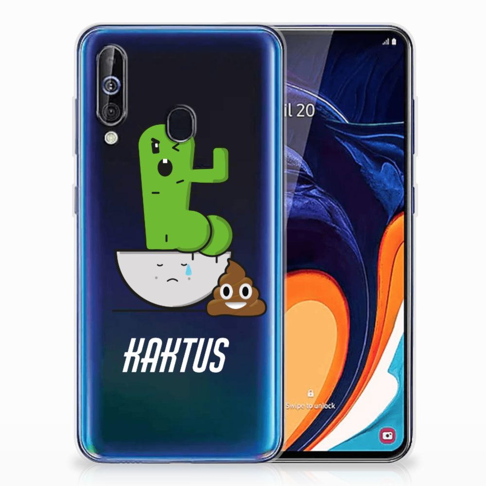 Samsung Galaxy A60 Telefoonhoesje met Naam Cactus Poo