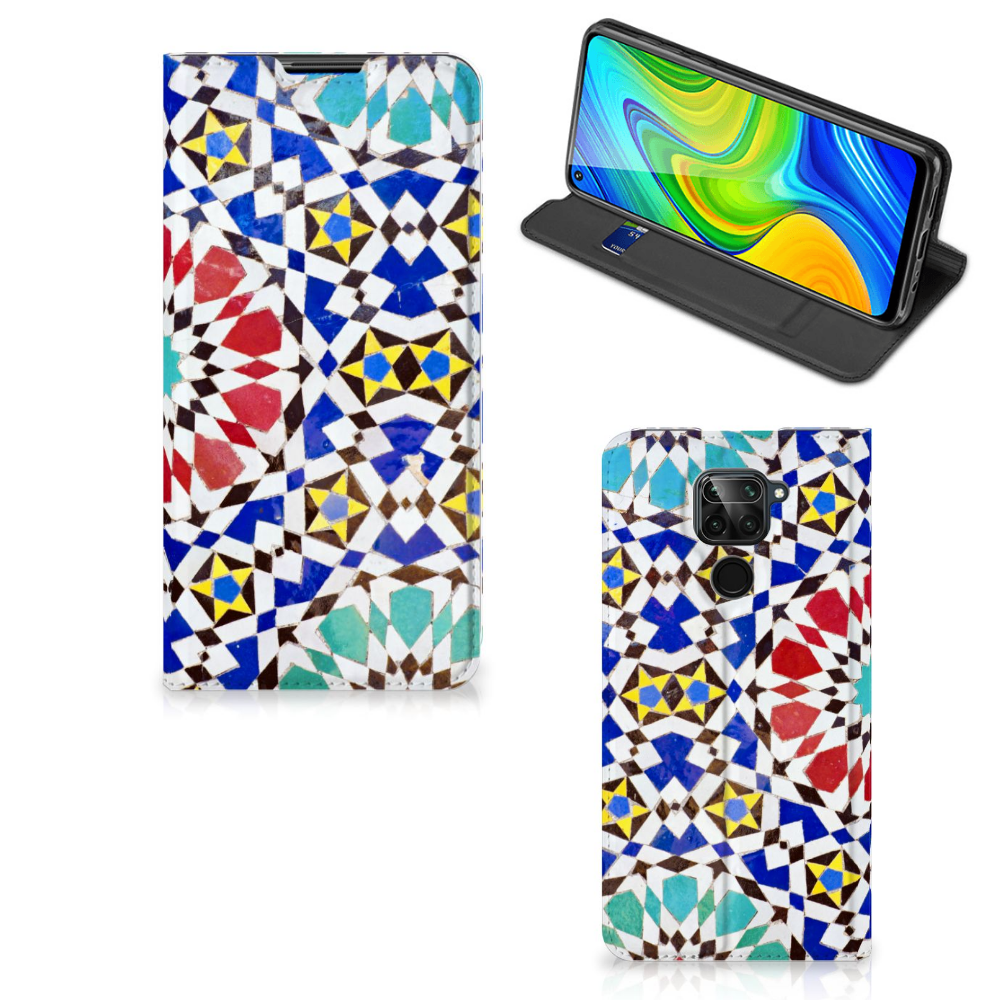 Xiaomi Redmi Note 9 Standcase Mozaïek - B2C Telecom