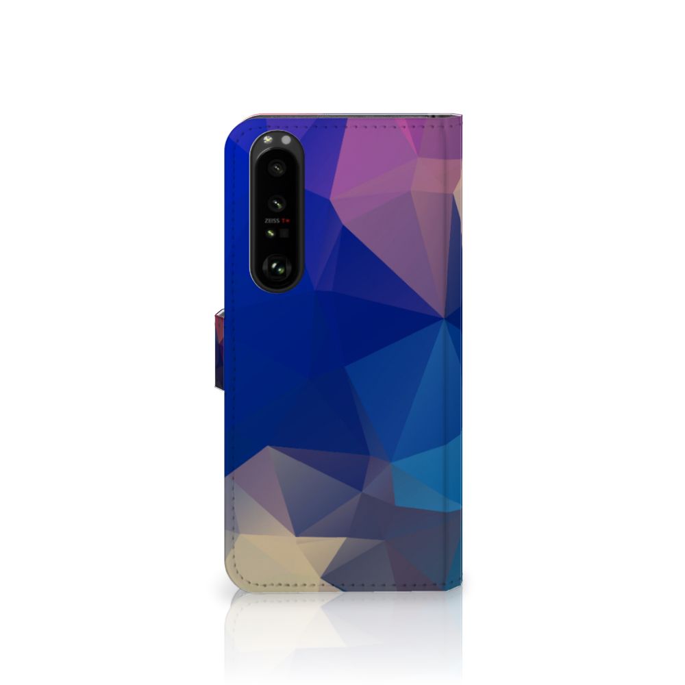 Sony Xperia 1 III Book Case Polygon Dark