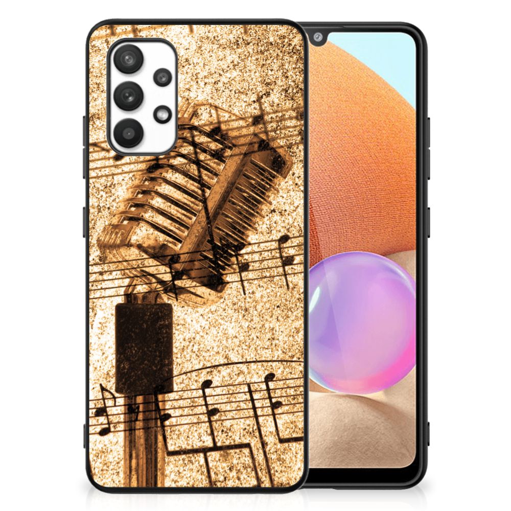 Samsung Galaxy A32 4G | A32 5G Enterprise Editie Silicone Back Case Bladmuziek B2C Telecom