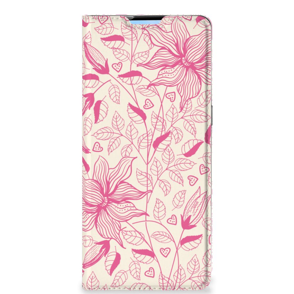 OPPO Reno4 Pro 5G Smart Cover Pink Flowers - B2C Telecom