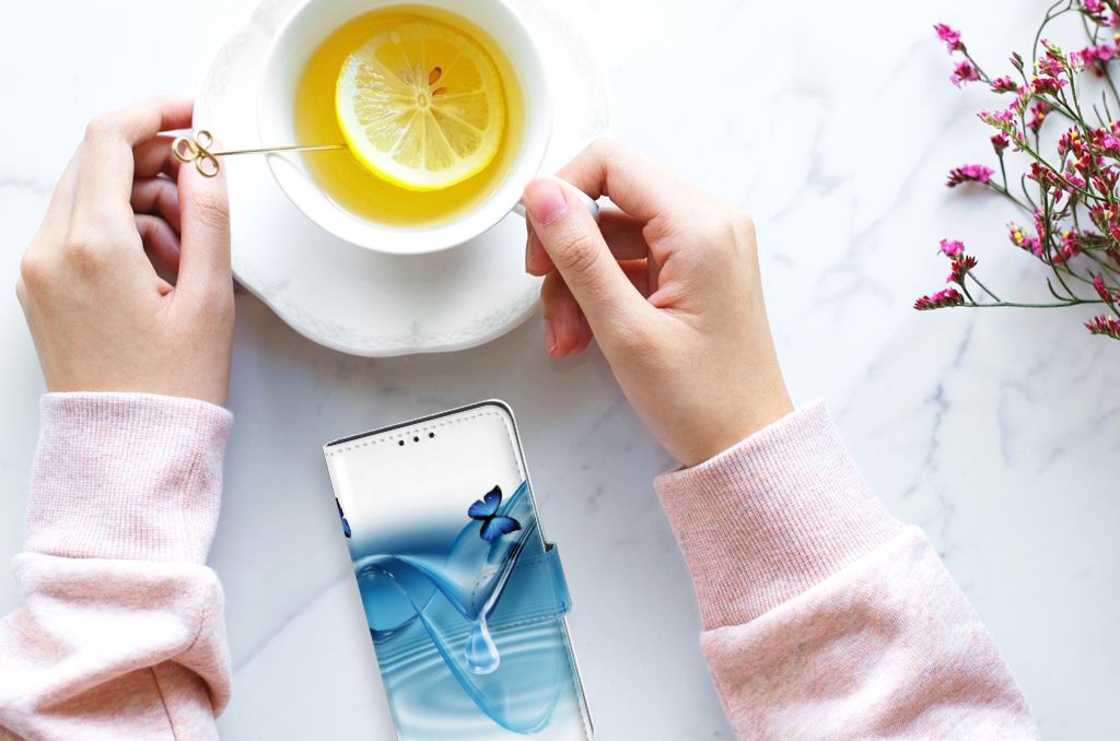 Xiaomi Redmi 7A Telefoonhoesje met Pasjes Vlinders
