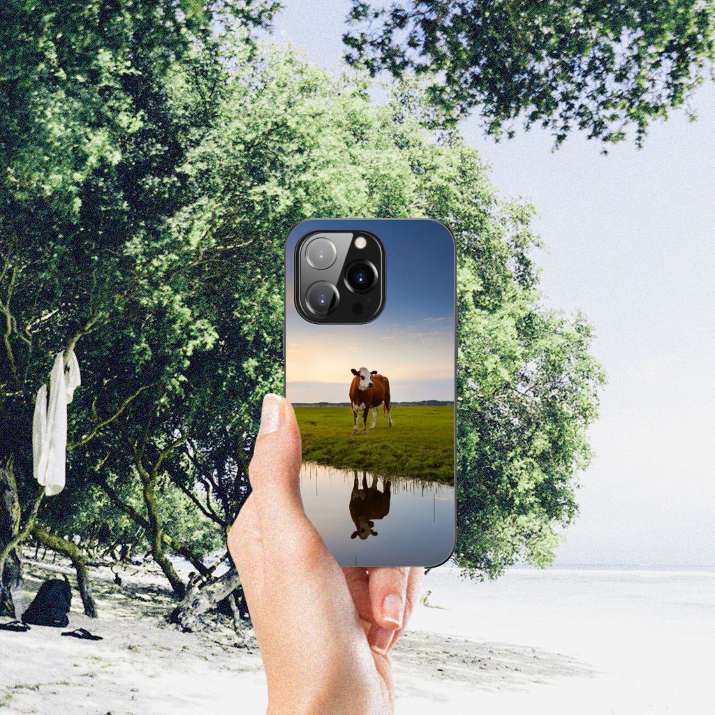iPhone 14 Pro Dierenprint Telefoonhoesje Koe B2C Telecom