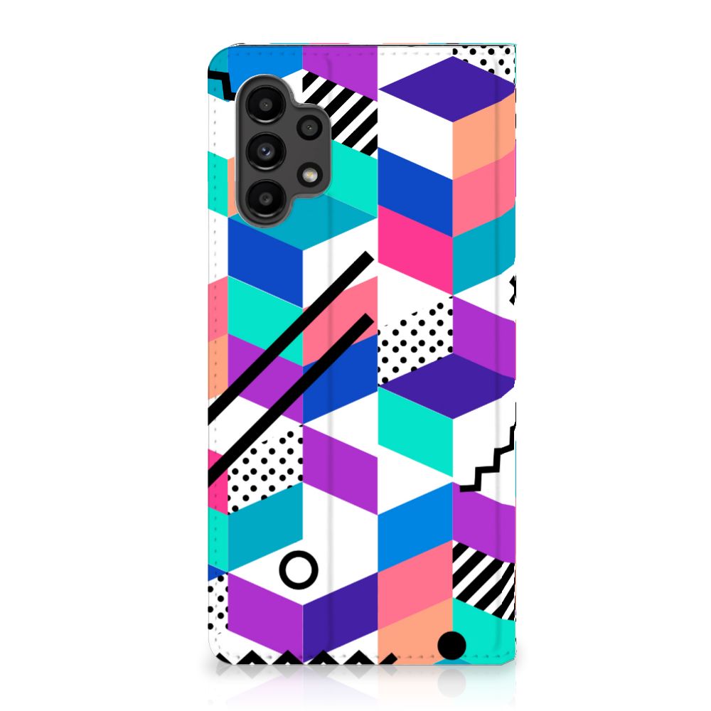 Samsung Galaxy A13 (4G) Stand Case Blokken Kleurrijk - B2C Telecom