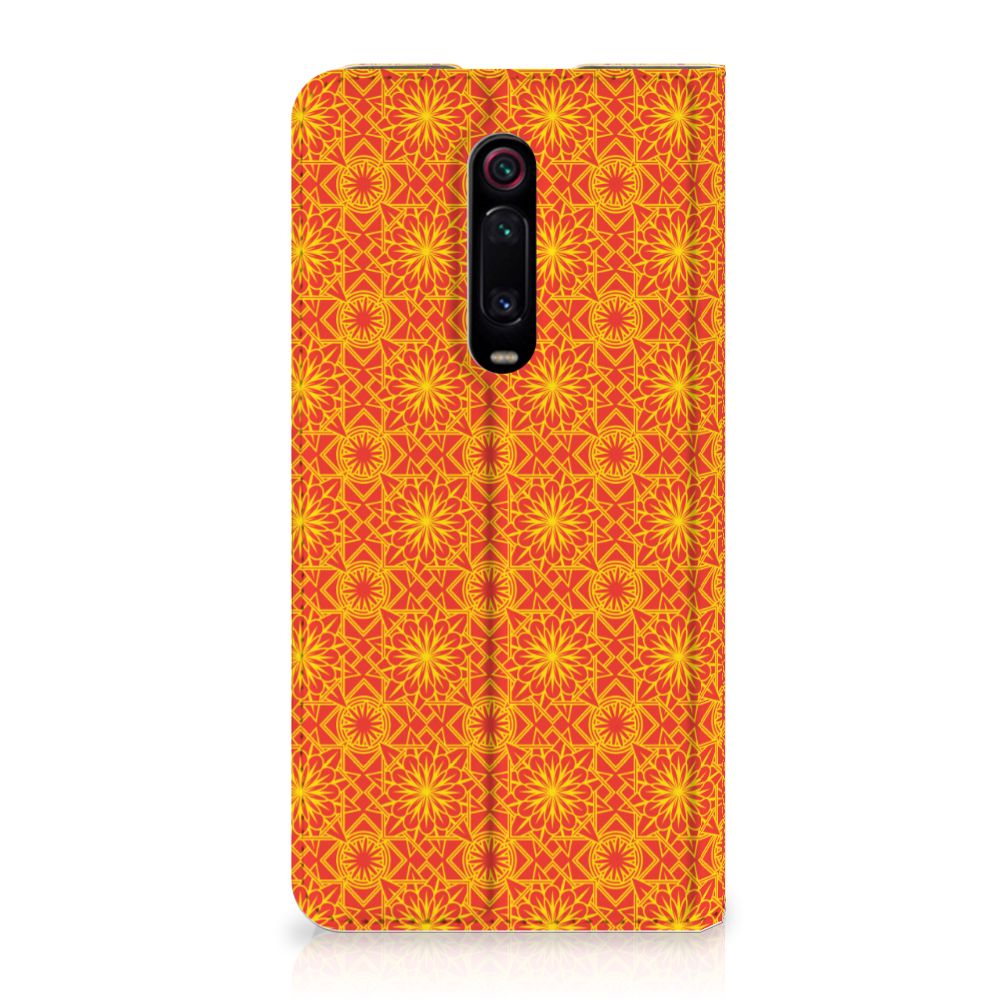 Xiaomi Redmi K20 Pro Hoesje met Magneet Batik Oranje - B2C Telecom