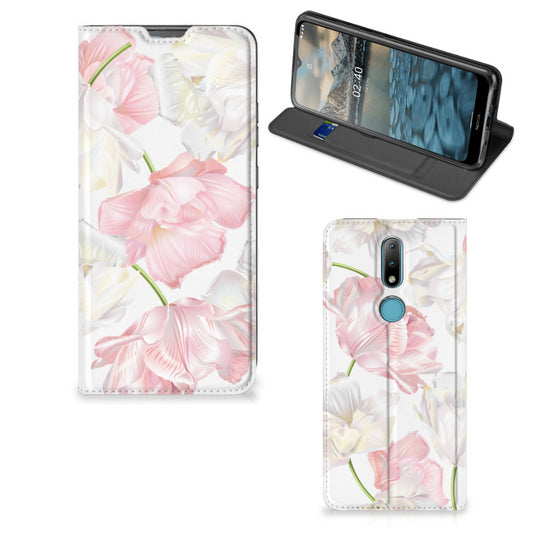 Nokia 2.4 Smart Cover Lovely Flowers