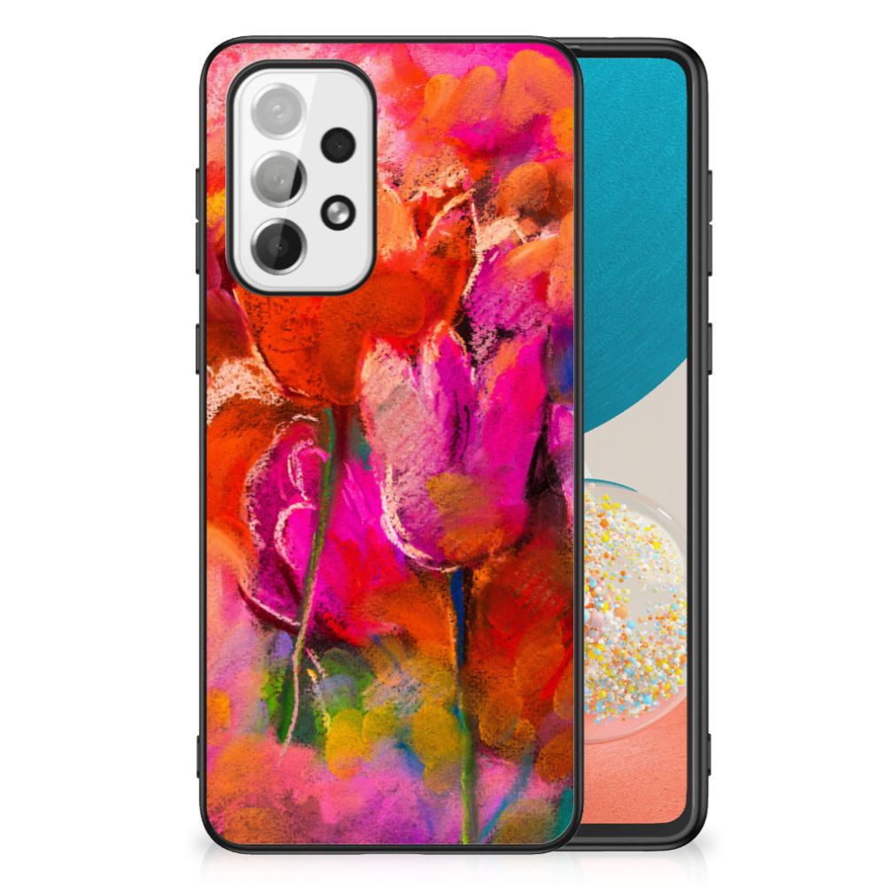 Kleurrijke Telefoonhoesje Samsung Galaxy A73 Tulips B2C Telecom