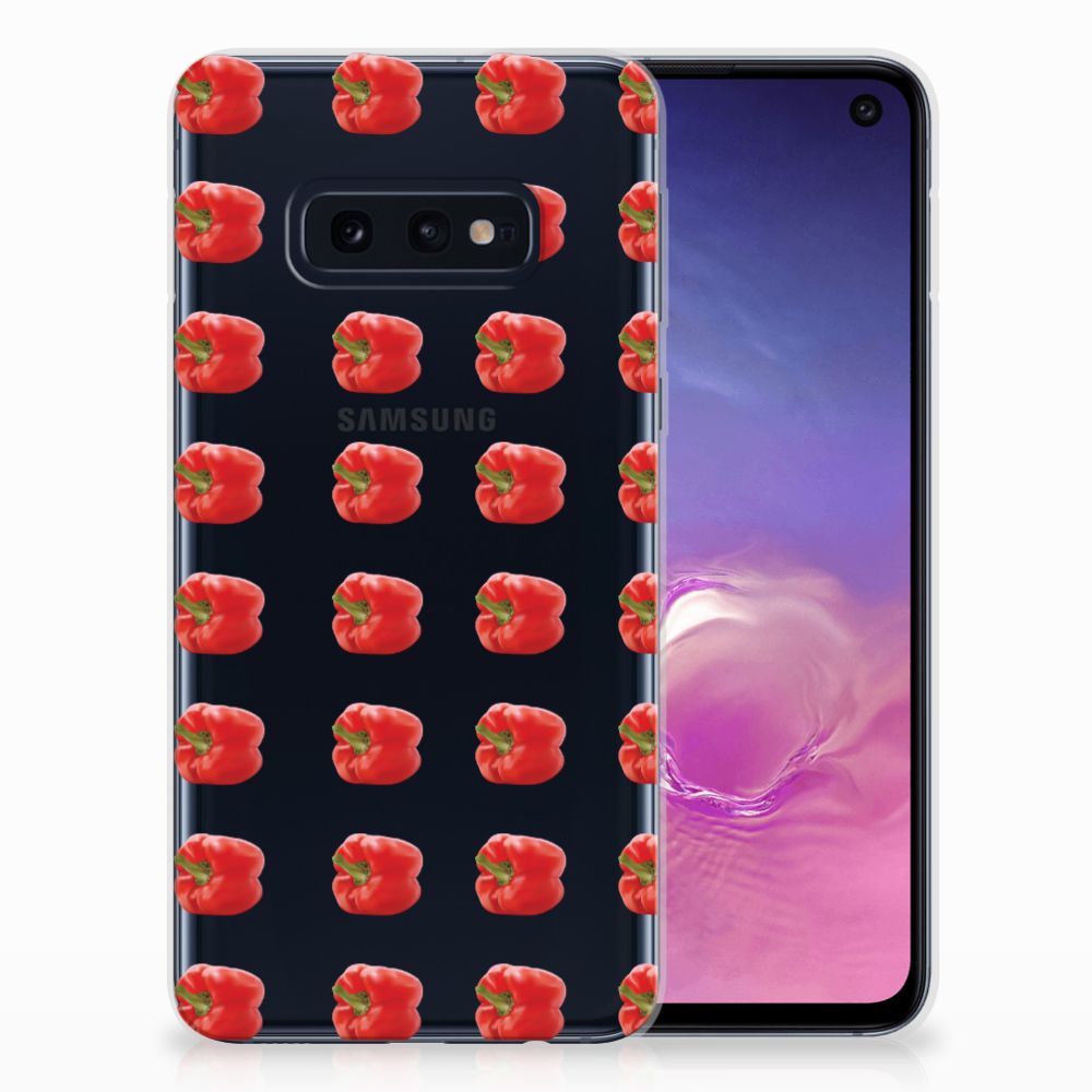 Samsung Galaxy S10e Siliconen Case Paprika Red