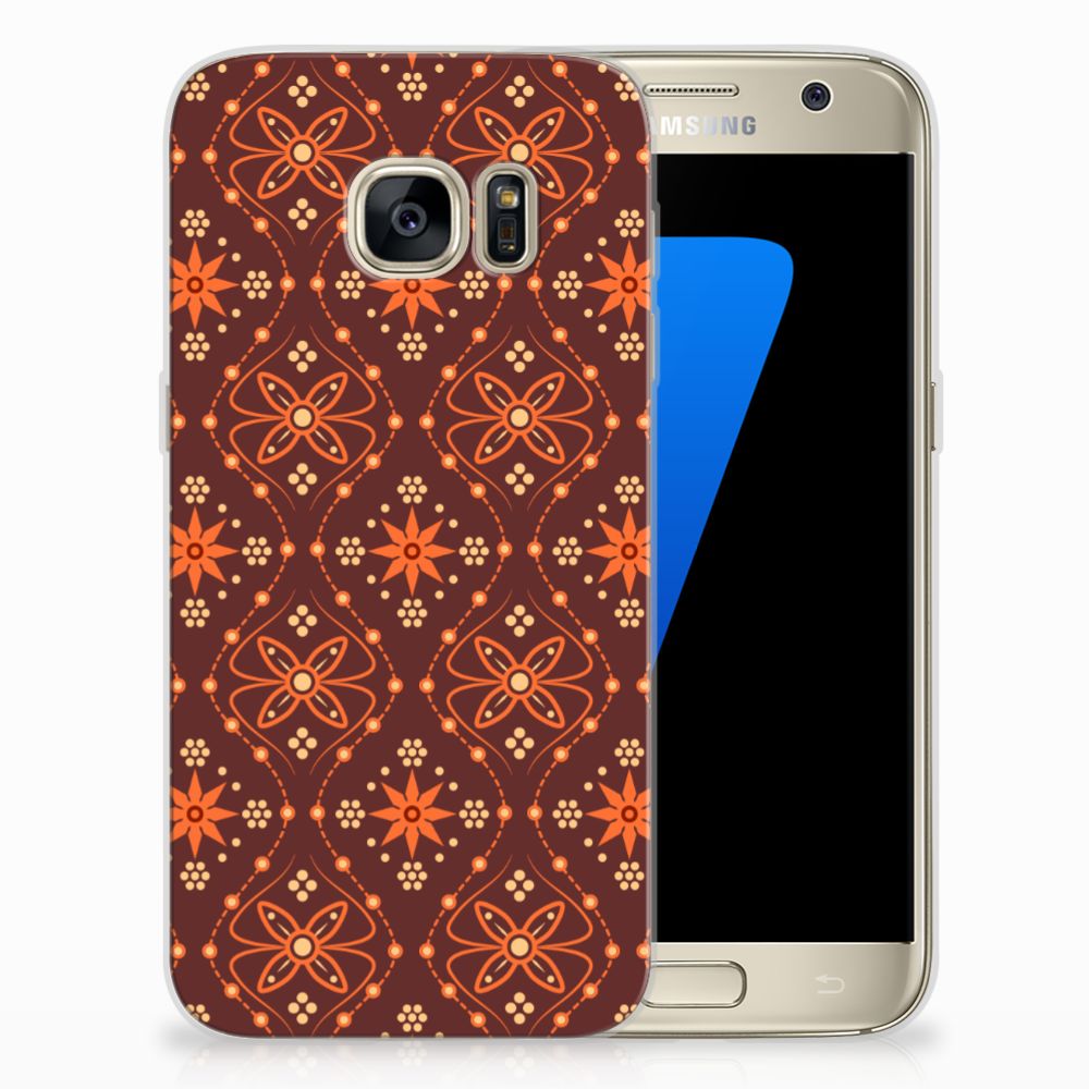 Samsung Galaxy S7 TPU bumper Batik Brown