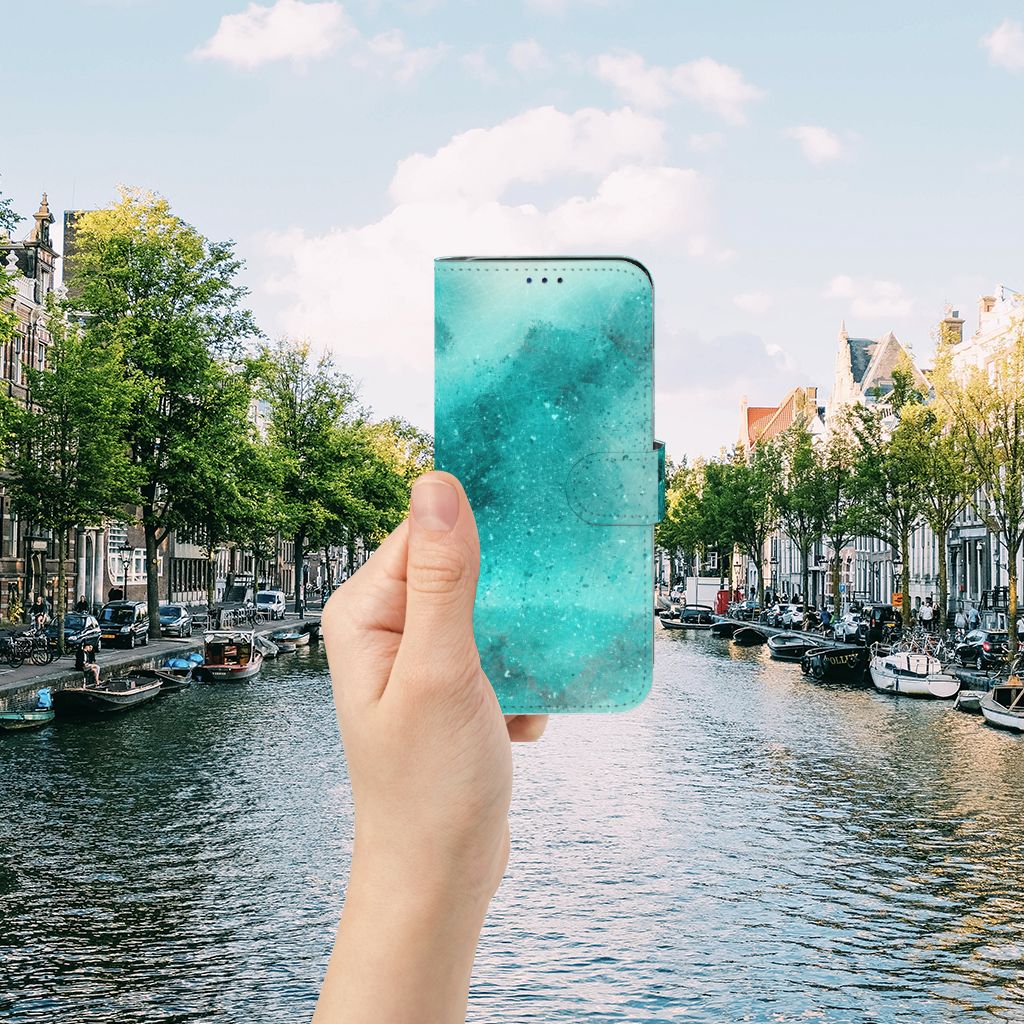 Hoesje Samsung Galaxy A30 Painting Blue