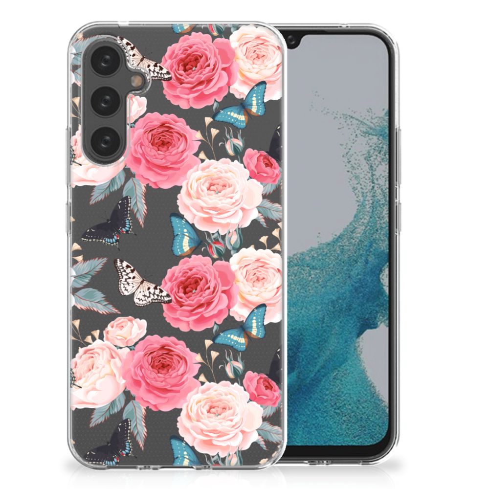 Samsung Galaxy A34 TPU Case Butterfly Roses B2C Telecom