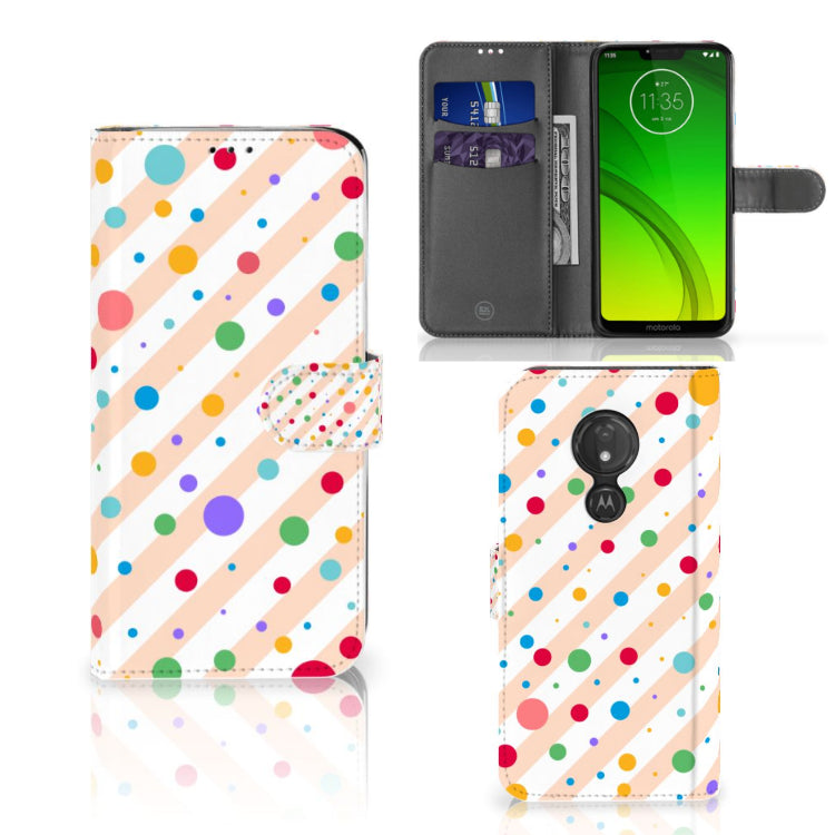 Motorola Moto G7 Power Telefoon Hoesje Dots