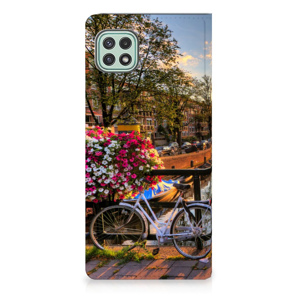 Samsung Galaxy A22 5G Book Cover Amsterdamse Grachten - B2C Telecom