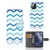 Apple iPhone 12 Mini Telefoon Hoesje Zigzag Blauw