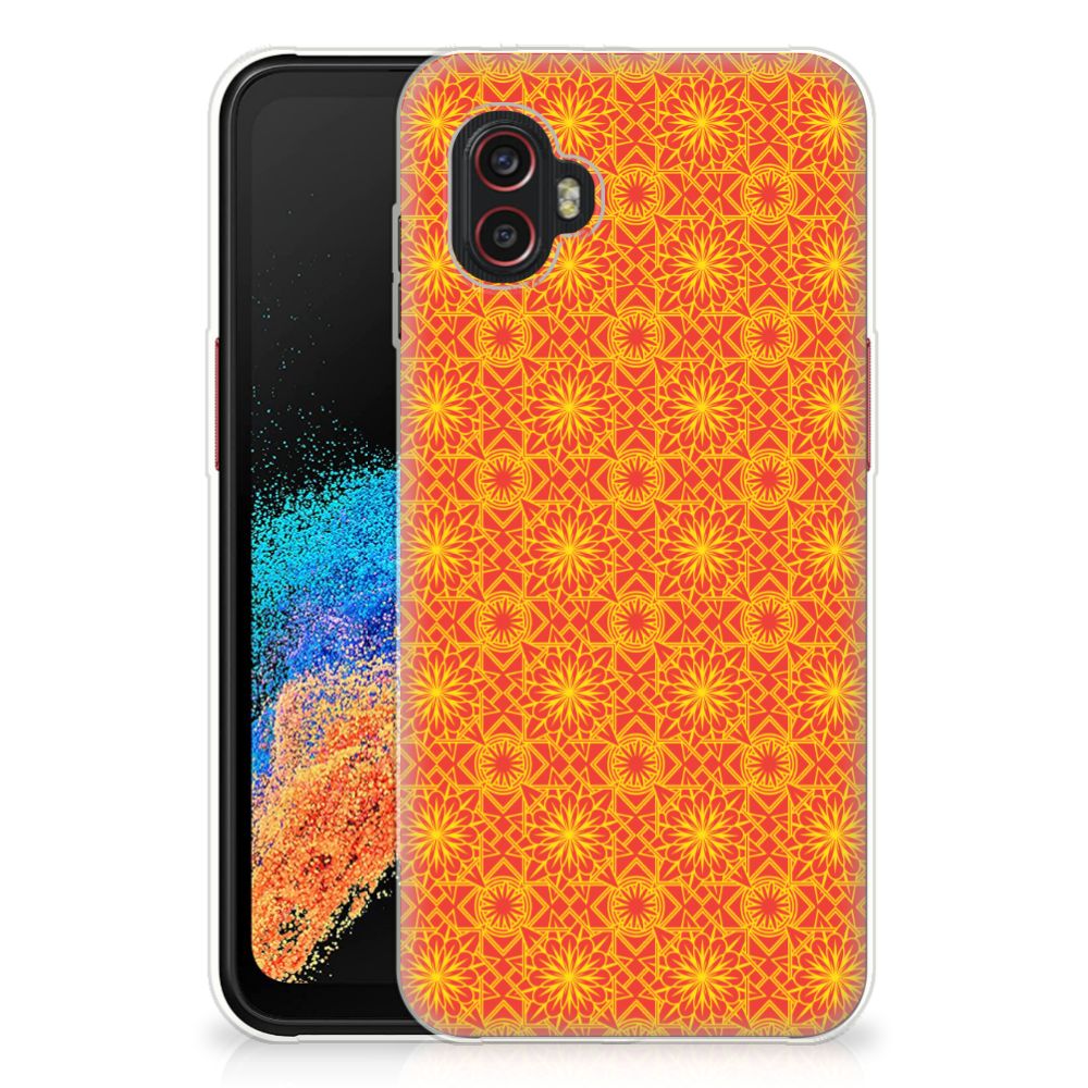 Samsung Galaxy Xcover 6 Pro TPU bumper Batik Oranje B2C Telecom