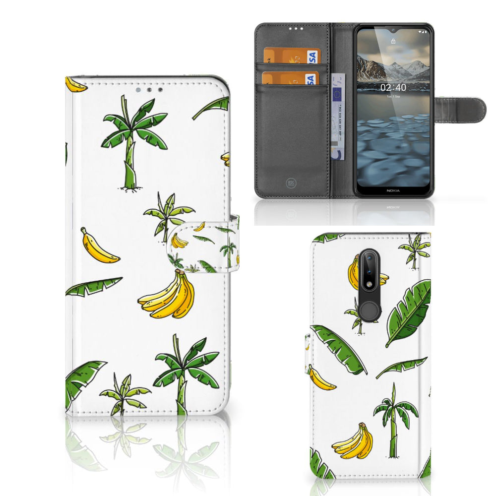 Nokia 2.4 Hoesje Banana Tree