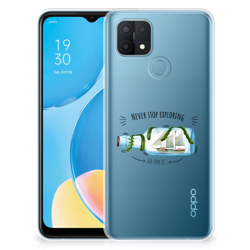 OPPO A15 Telefoonhoesje met Naam Boho Bottle B2C Telecom