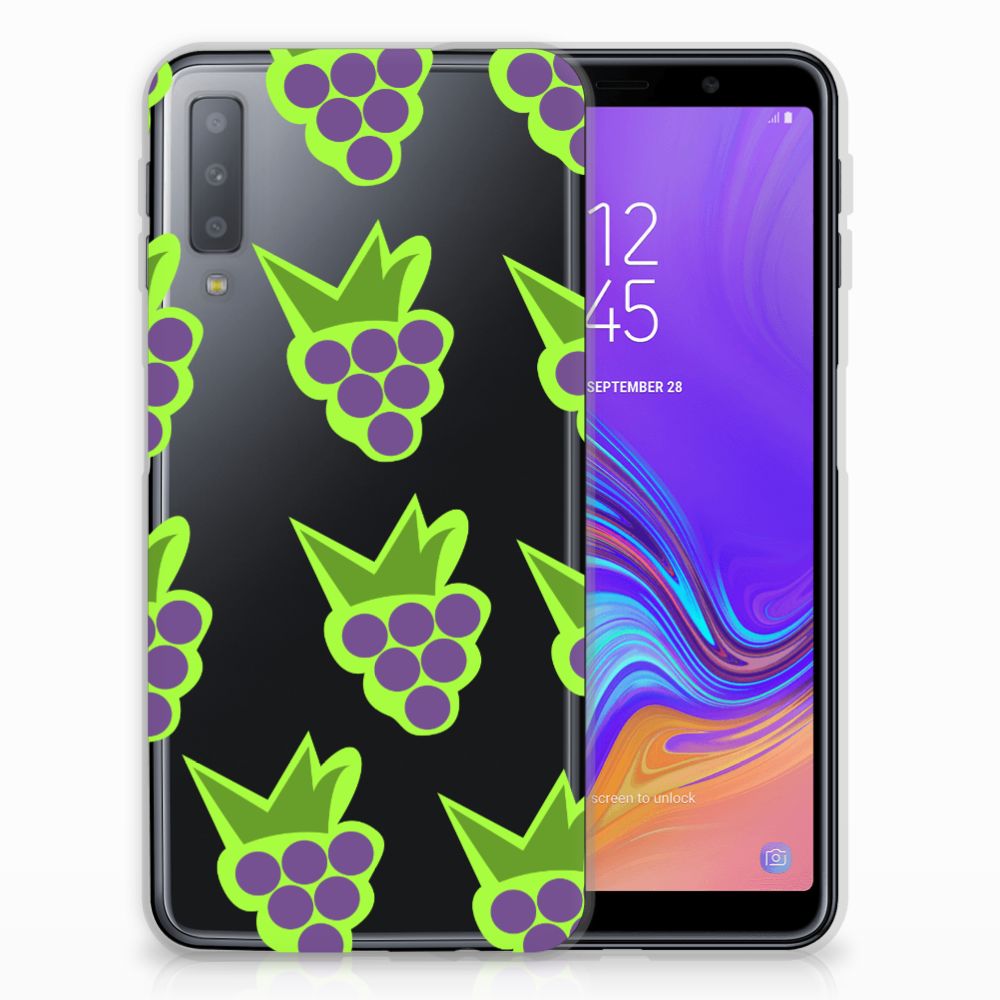 Samsung Galaxy A7 (2018) Siliconen Case Druiven