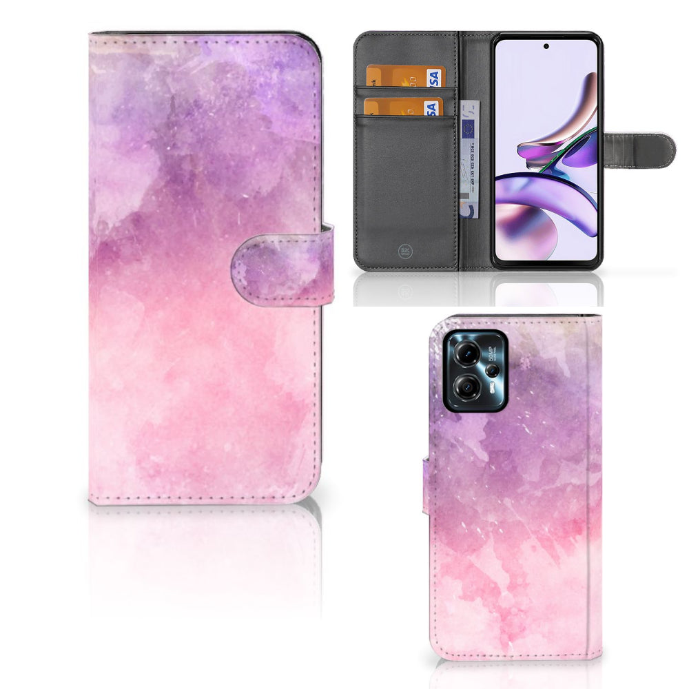 Hoesje Motorola Moto G13 | G23 Pink Purple Paint