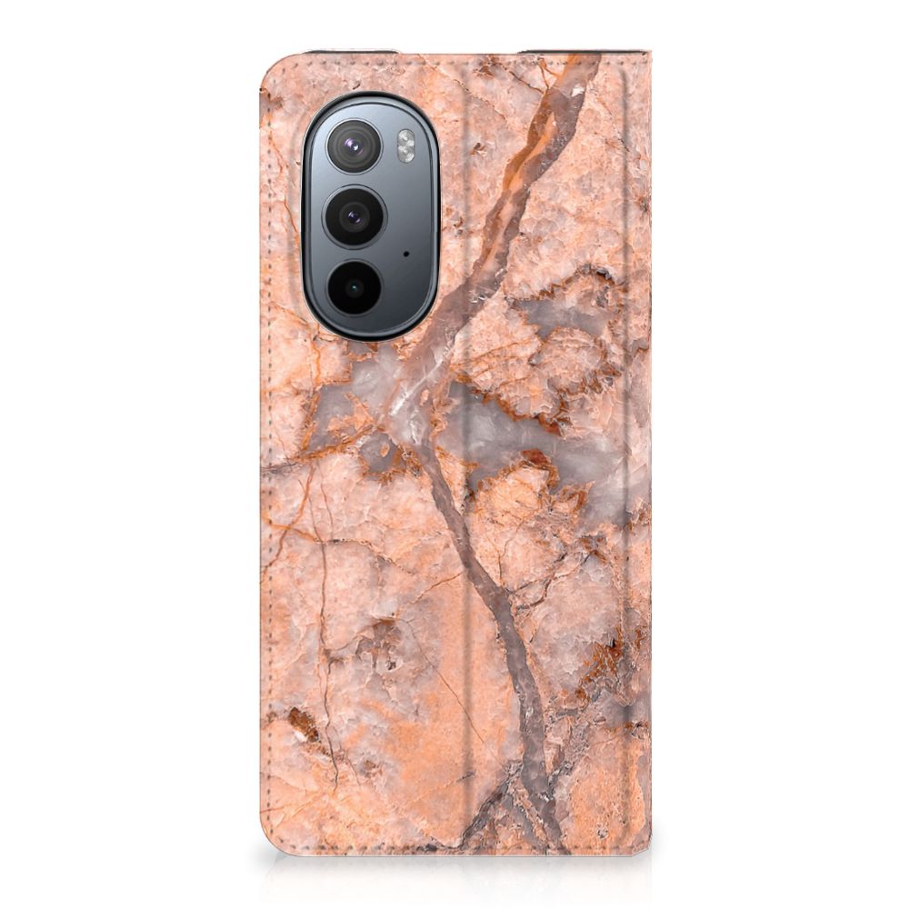 Motorola Edge 30 Pro Standcase Marmer Oranje - B2C Telecom