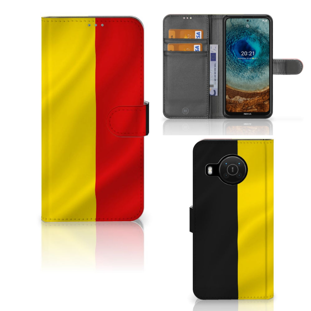 Nokia X10 | Nokia X20 Bookstyle Case Belgische Vlag