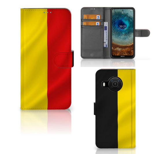 Nokia X10 | Nokia X20 Bookstyle Case Belgische Vlag