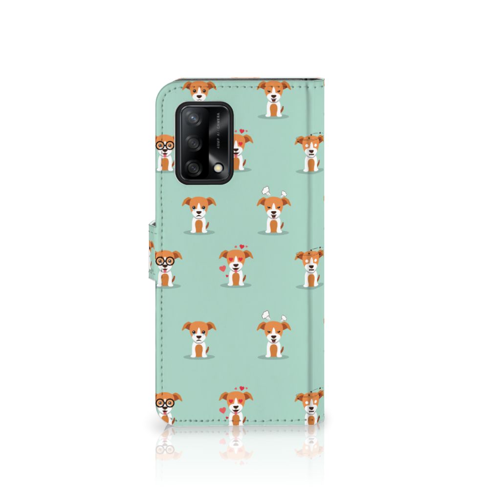 OPPO A74 4G Telefoonhoesje met Pasjes Pups