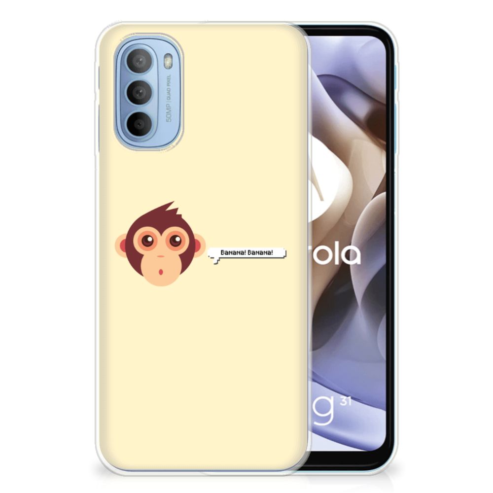 Motorola Moto G31 | G41 Telefoonhoesje met Naam Monkey B2C Telecom
