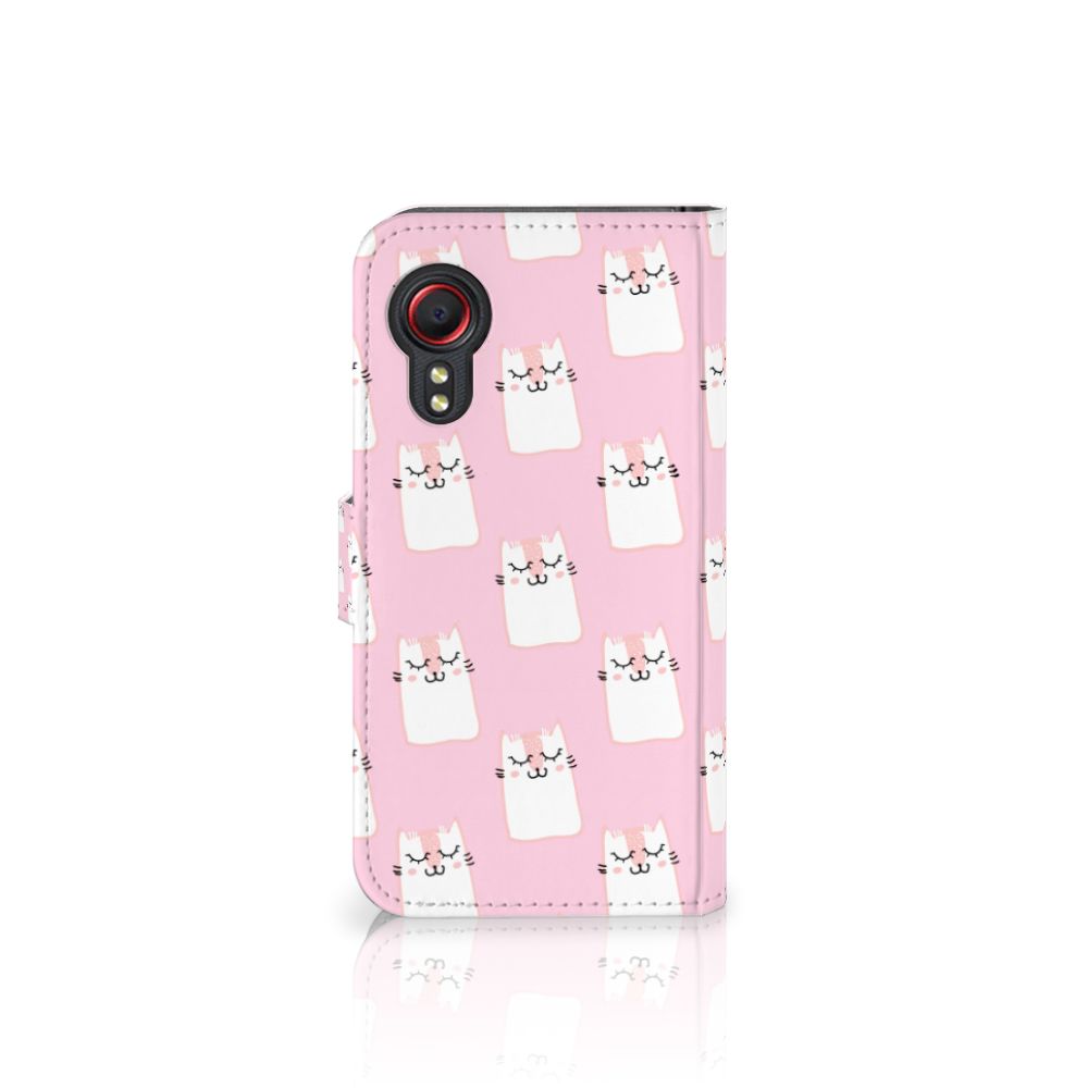 Samsung Galaxy Xcover 5 Telefoonhoesje met Pasjes Sleeping Cats