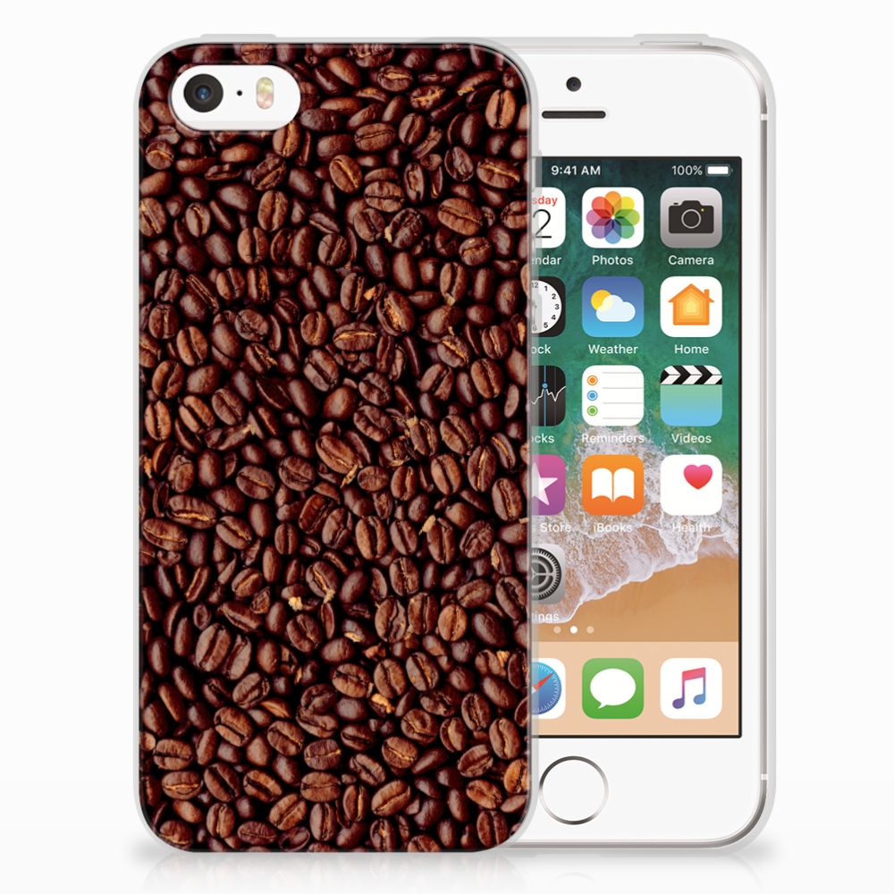 Apple iPhone SE | 5S Siliconen Case Koffiebonen