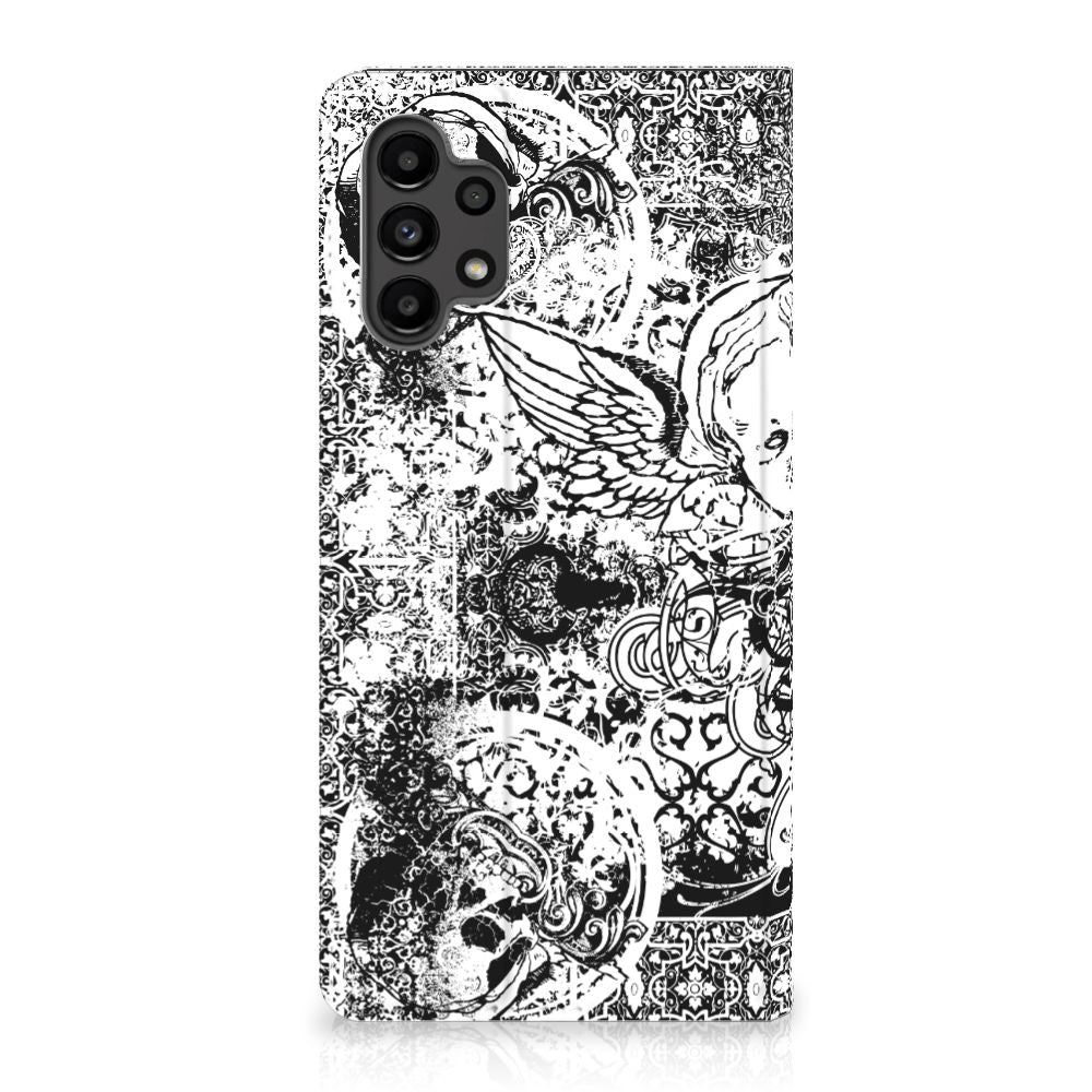 Mobiel BookCase Samsung Galaxy A13 (4G) Skulls Angel - B2C Telecom
