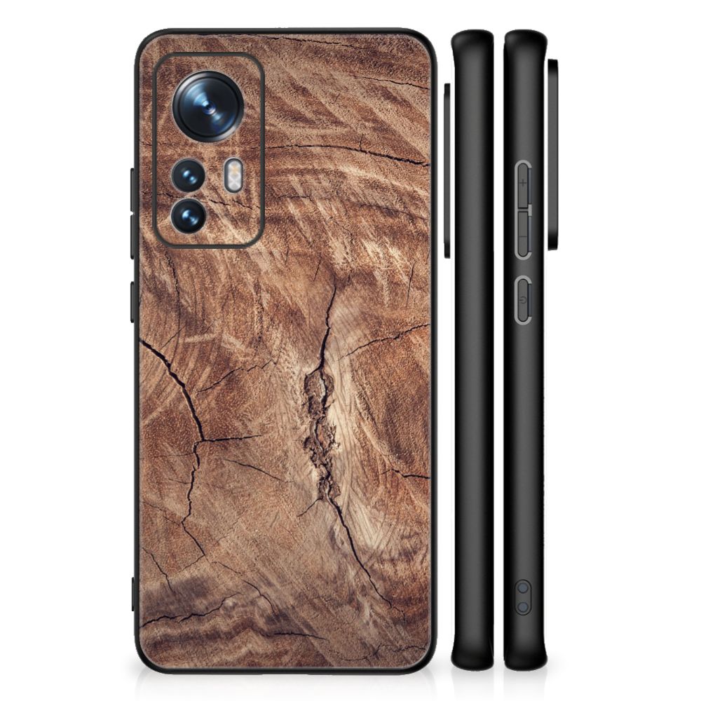 Xiaomi 12 | 12X Houten Print Telefoonhoesje Tree Trunk