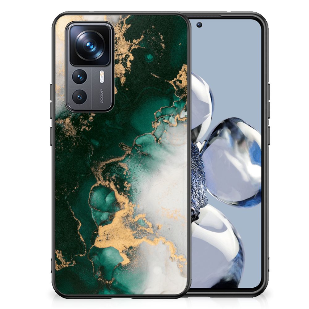 Marmeren Print Telefoonhoesje voor Xiaomi 12T | 12T Pro Marmer Groen