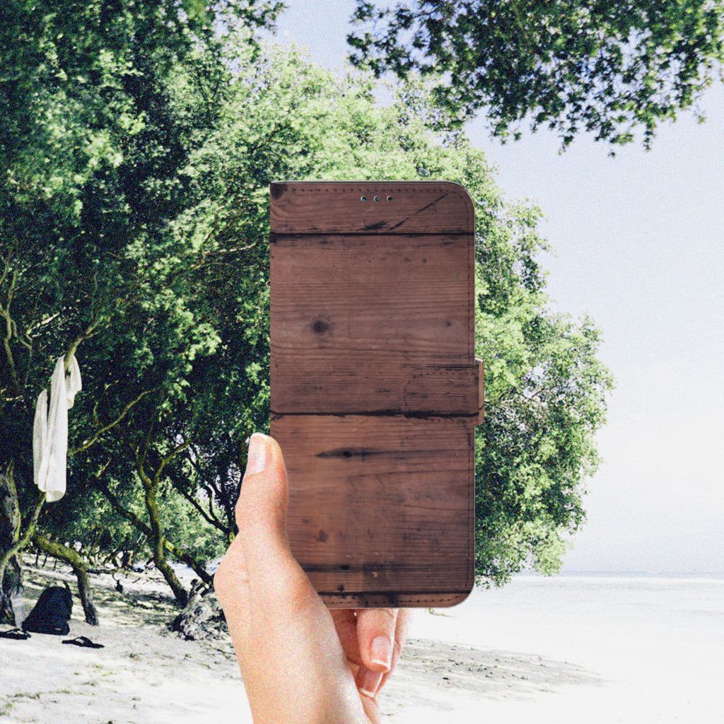 Nokia G50 Book Style Case Old Wood